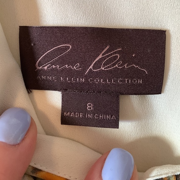 Stunning Anne Klein couture lined sleeveless maxi dress, 8 - Picture 4 of 5